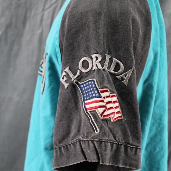 Florida Marlins jersey (VTG) - Stone Wash by Mirage - Men's Large - Picture 6 of 10